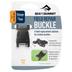 Sea To Summit Side Release Field Repair Buckle With Removable Pin -Sea To Summit 239 FieldRepairBuckle 15mm SideRelease 2Pin Packaged ForWeb