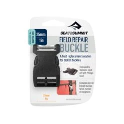 Sea To Summit Side Release Field Repair Buckle With Removable Pin -Sea To Summit 246 FieldRepairBuckle 25mm SideRelease 1Pin Packaged ForWeb