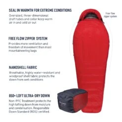 Sea To Summit Alpine Down Winter Sleeping Bag (-5°F & -40°F) -Sea To Summit AlpineSleepingBagFeatures