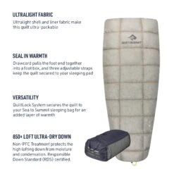 Sea To Summit Ember Ultralight Down Quilt (50°F, 35°F & 25°F) 21 Sea To Summit Ember Ultralight Down Quilt (50°F, 35°F & 25°F) -Sea To Summit EmberQuiltFeatures