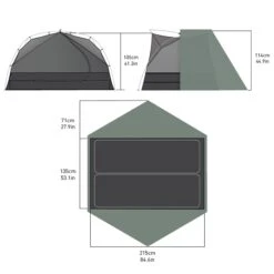 Sea To Summit Ikos TR2 - Two Person Tent -Sea To Summit IkosTR2Diagram