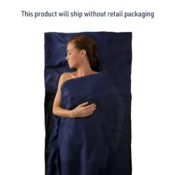 Sea To Summit Premium Silk Travel Liner -Sea To Summit PremiumSilkTravelLinerTravellerwithPillowInsert NavyBlue