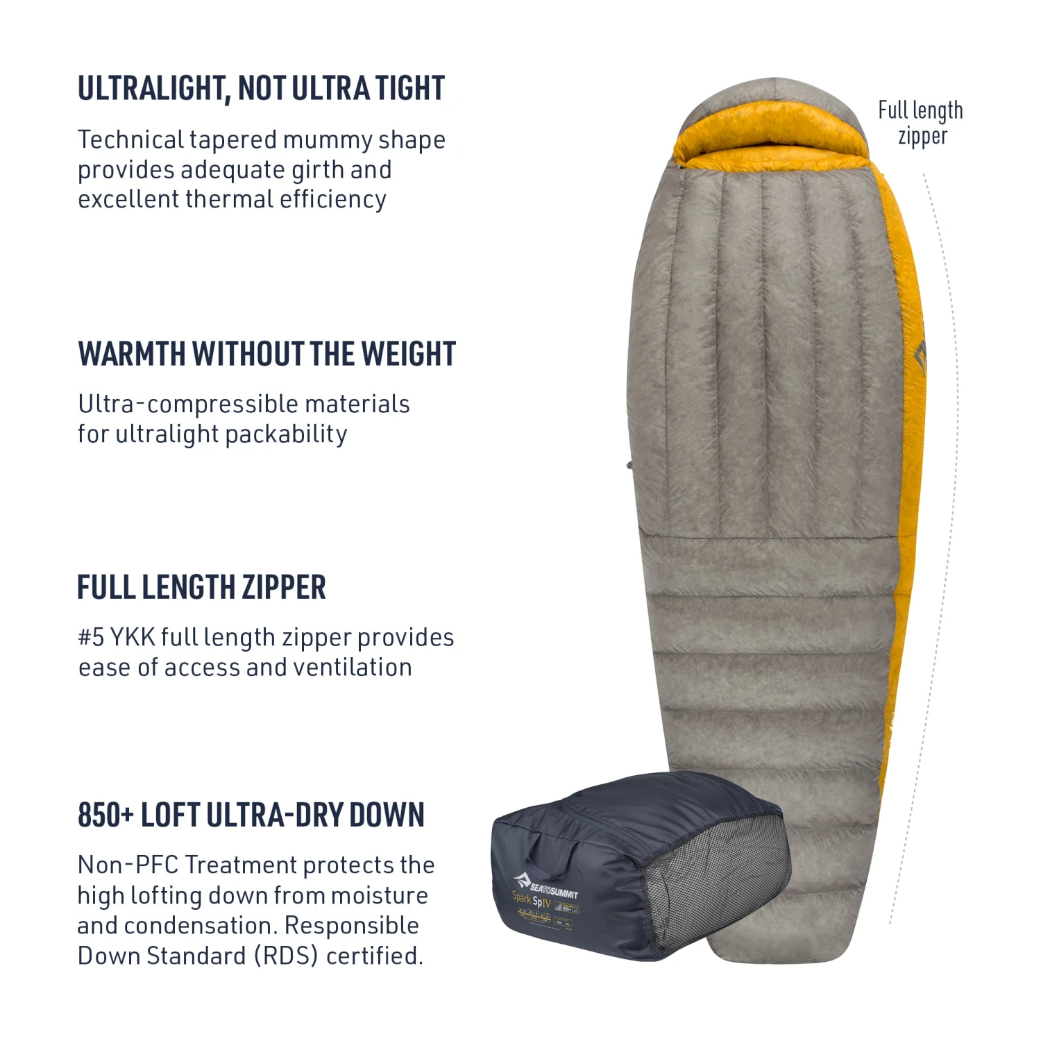 Sea To Summit Spark Ultralight Sleeping Bag 10 Sea To Summit Spark Ultralight Sleeping Bag - Image 8