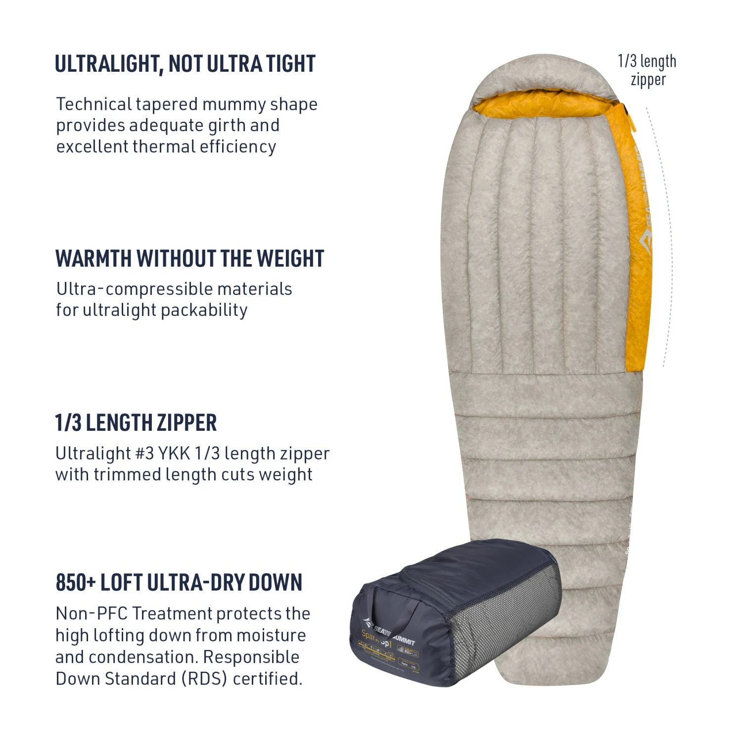 Sea To Summit Spark Ultralight Sleeping Bag 6 Sea To Summit Spark Ultralight Sleeping Bag - Image 4