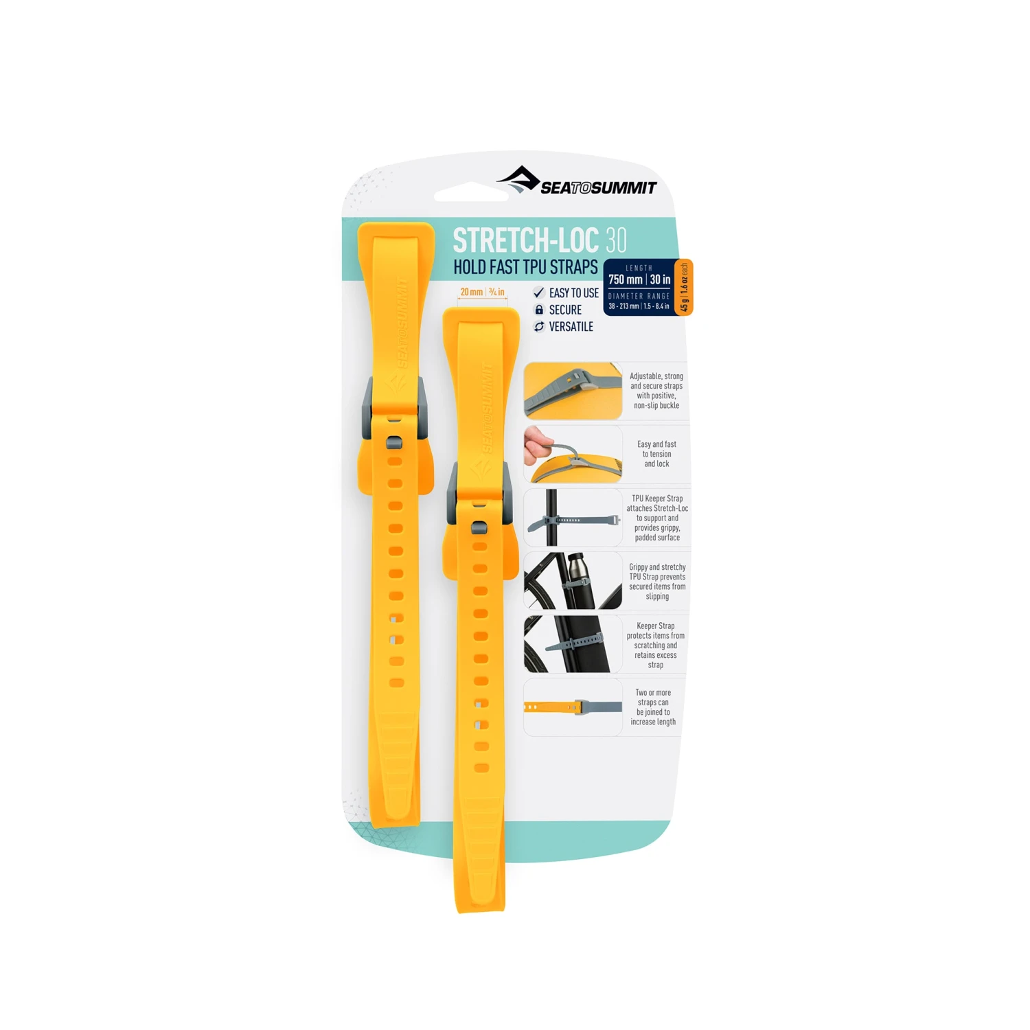 Sea To Summit Stretch-Loc TPU Straps (2 Pack) 20 Sea To Summit Stretch-Loc TPU Straps (2 Pack) - Image 18
