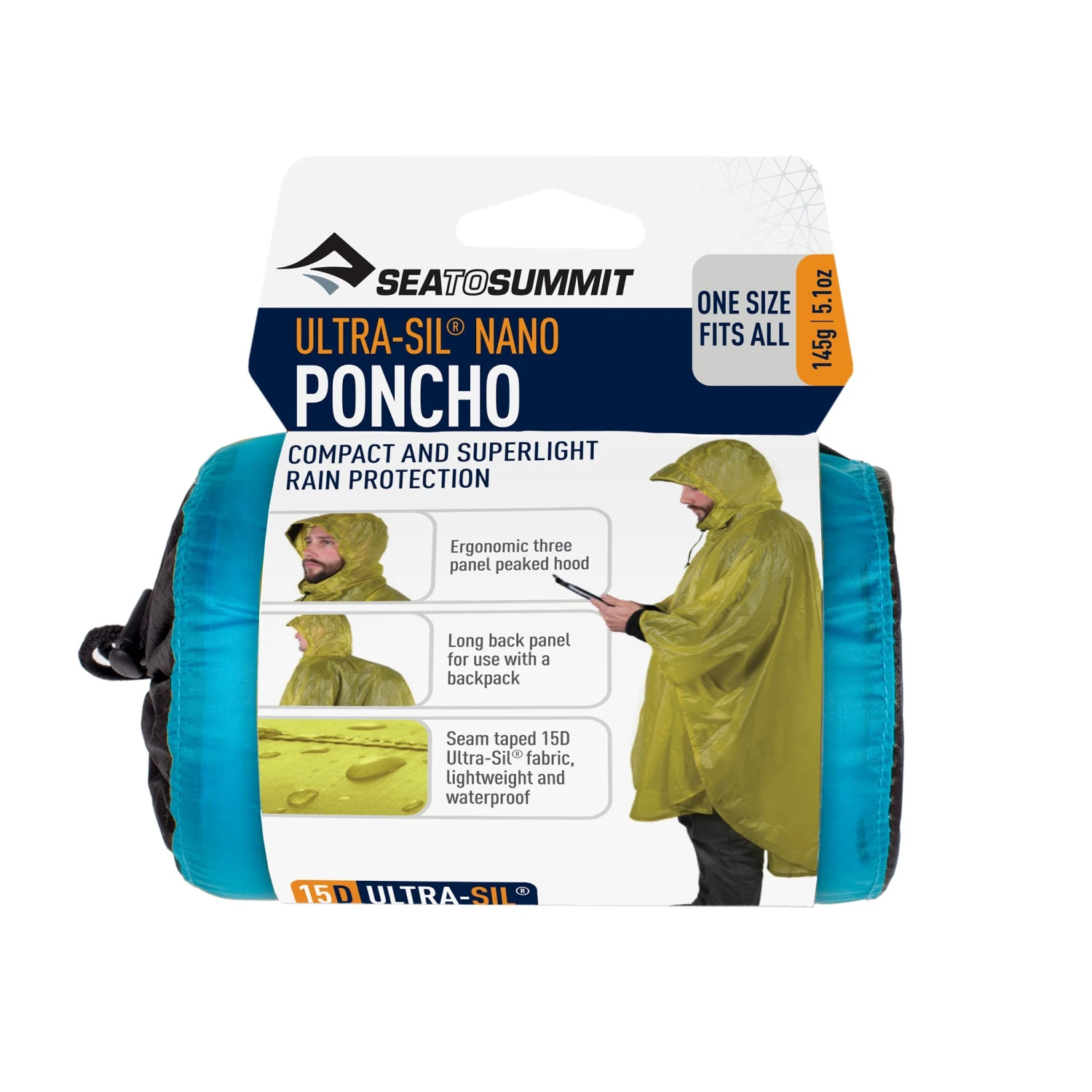 Sea To Summit Ultra-Sil Nano Poncho 5 Sea To Summit Ultra-Sil Nano Poncho - Image 3