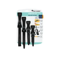 Sea To Summit Stretch-Loc TPU Straps (4 Pack) -Sea To Summit stretch loc straps black 4pack